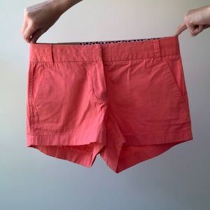 JCrew Factory Orange Chino Shorts